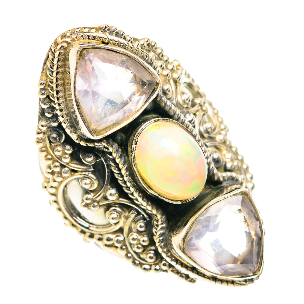 Ethiopian Opal Rings handcrafted by Anasilvercos - RING75608