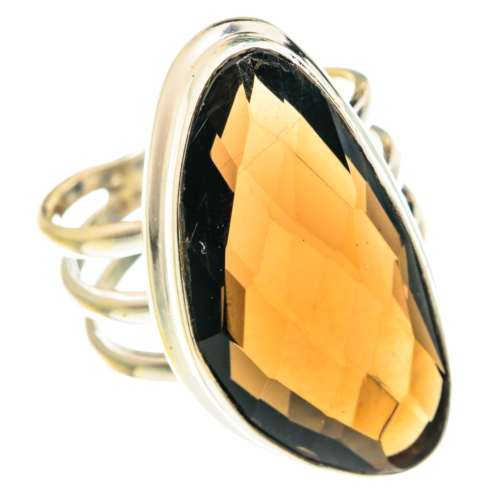 Smoky Quartz Rings handcrafted by Anasilvercos - RING75620
