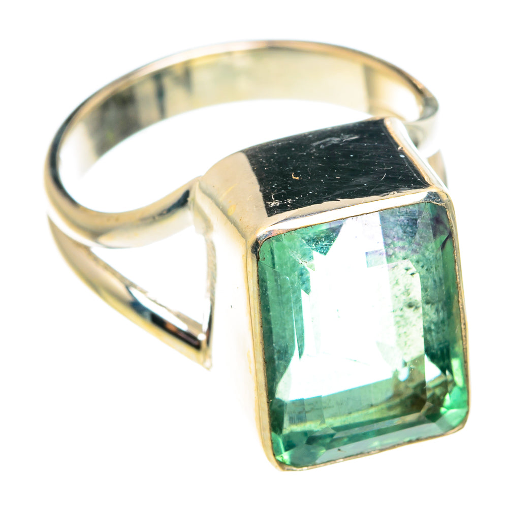 Green Fluorite Rings handcrafted by Anasilvercos - RING75629