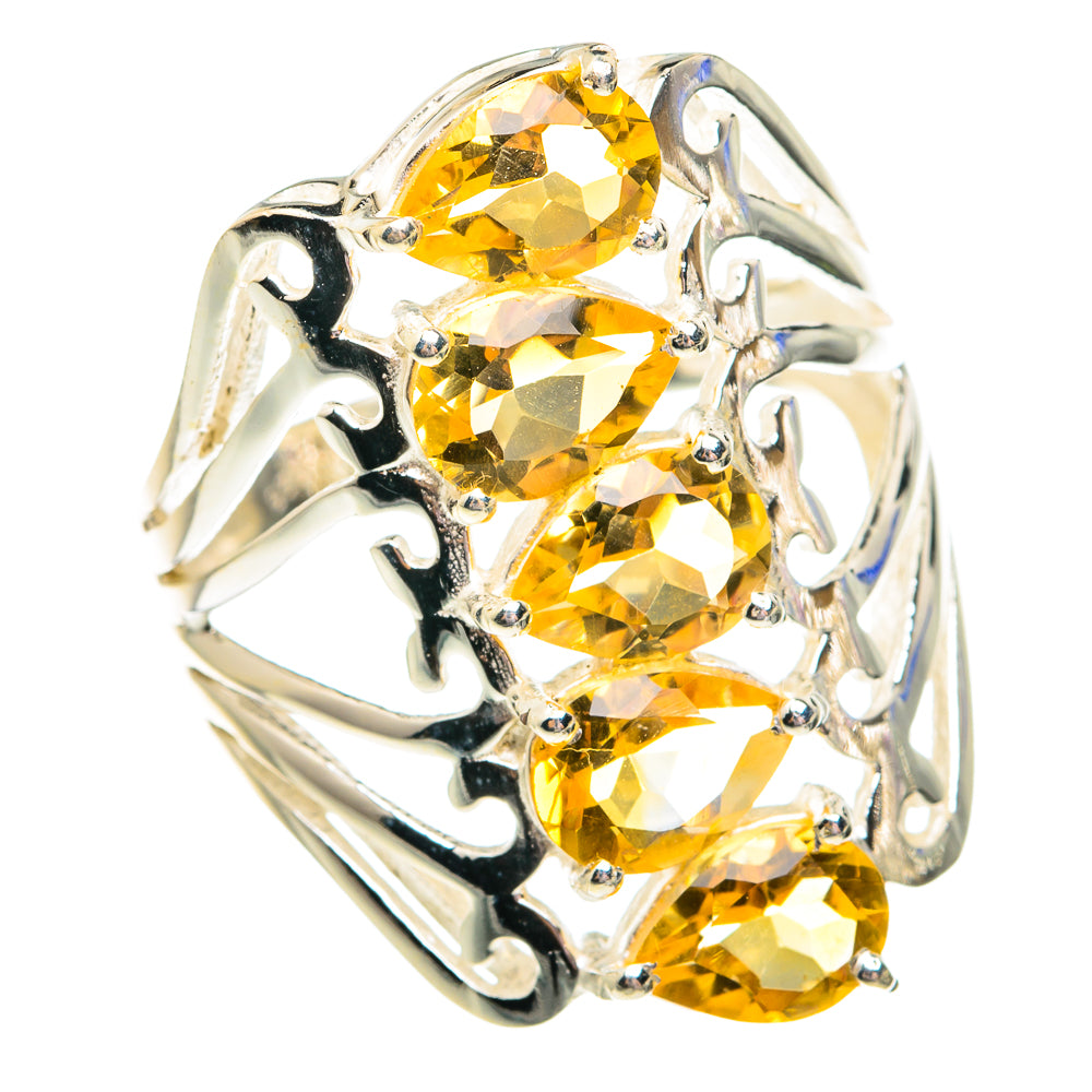 Citrine Rings handcrafted by Anasilvercos - RING75634