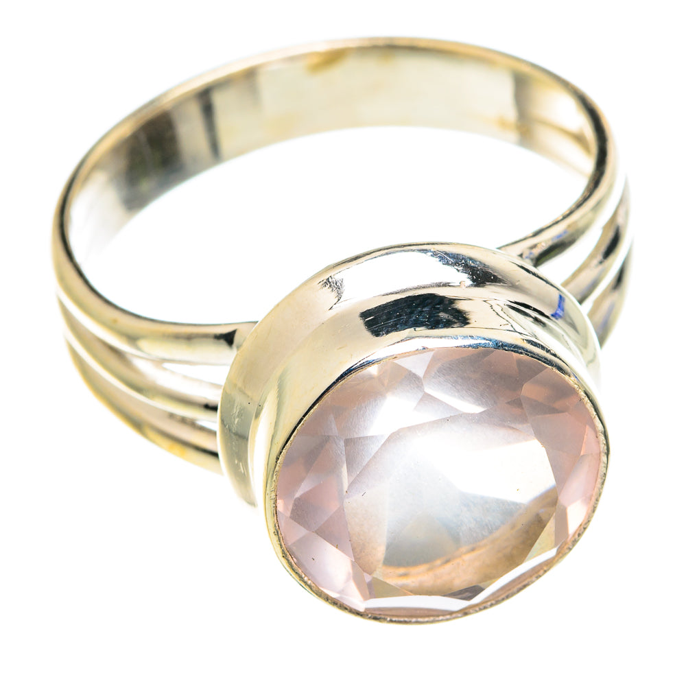 Rose Quartz Rings handcrafted by Anasilvercos - RING75635