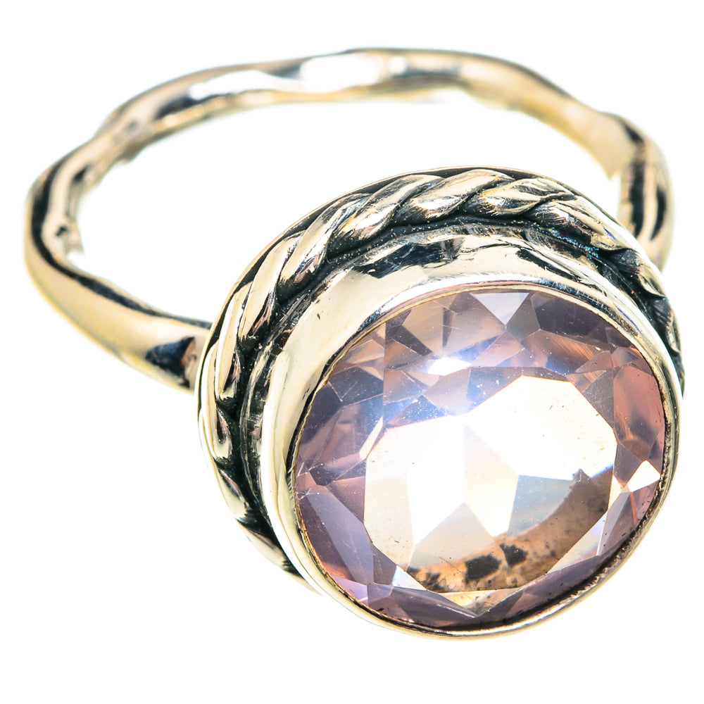 Rose Quartz Rings handcrafted by Anasilvercos - RING75637