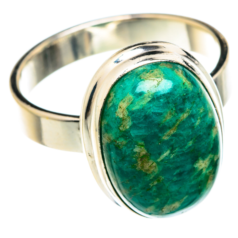 Peruvian Amazonite Rings handcrafted by Anasilvercos - RING75655