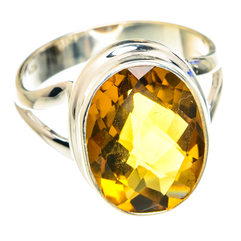 Mandarin Citrine Rings handcrafted by Anasilvercos - RING75659