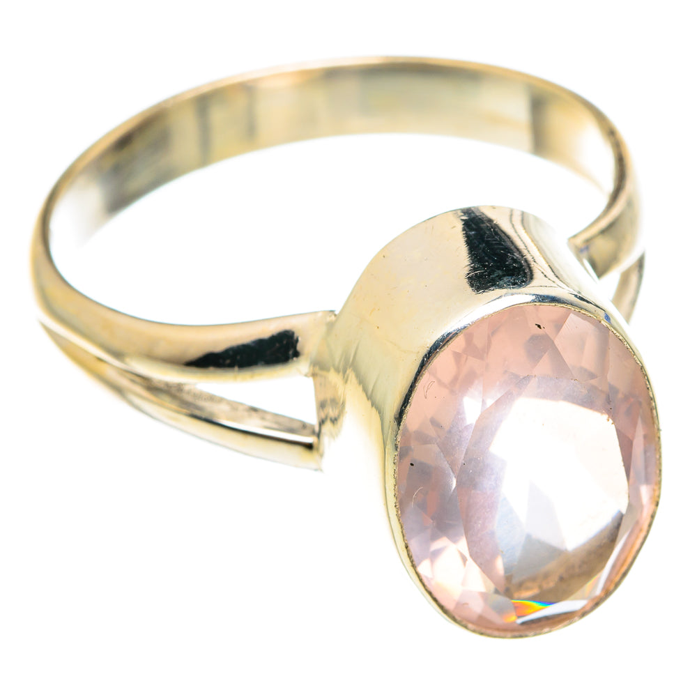 Rose Quartz Rings handcrafted by Anasilvercos - RING75661