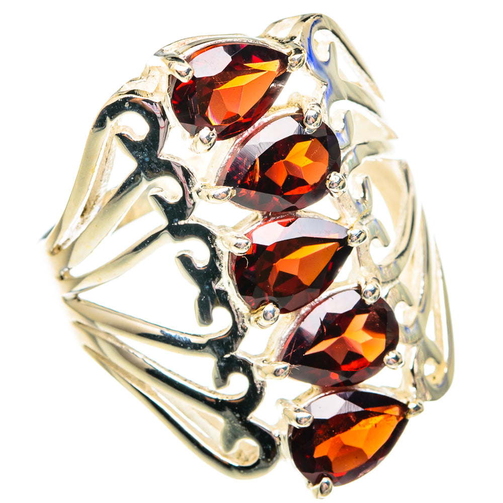 Garnet Rings handcrafted by Anasilvercos - RING75665