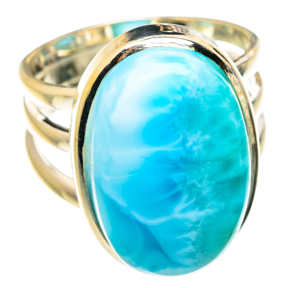 Larimar Rings handcrafted by Anasilvercos - RING75675