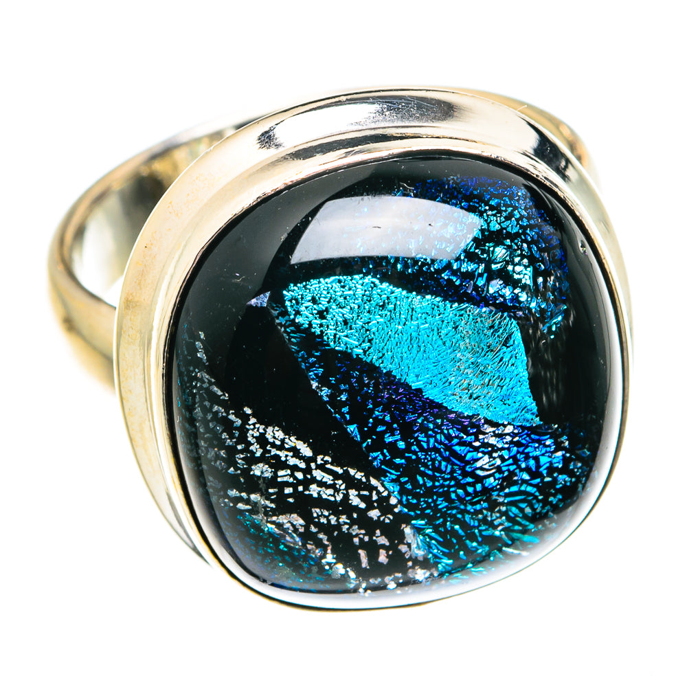 Dichroic Glass Rings handcrafted by Anasilvercos - RING75676