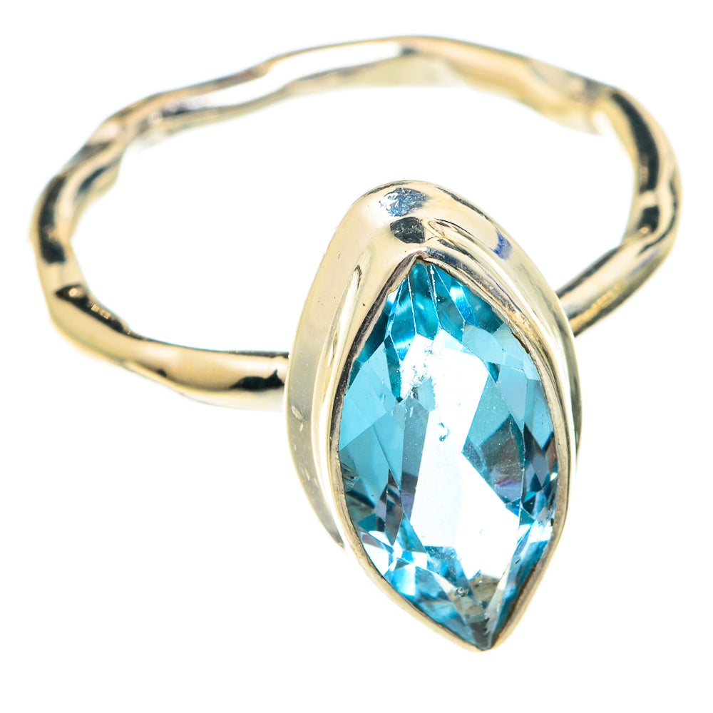 Blue Topaz Rings handcrafted by Anasilvercos - RING75677