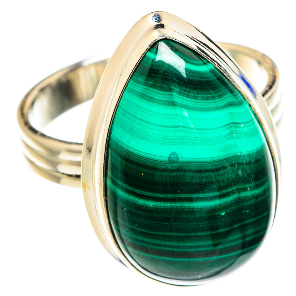 Malachite Rings handcrafted by Anasilvercos - RING75681