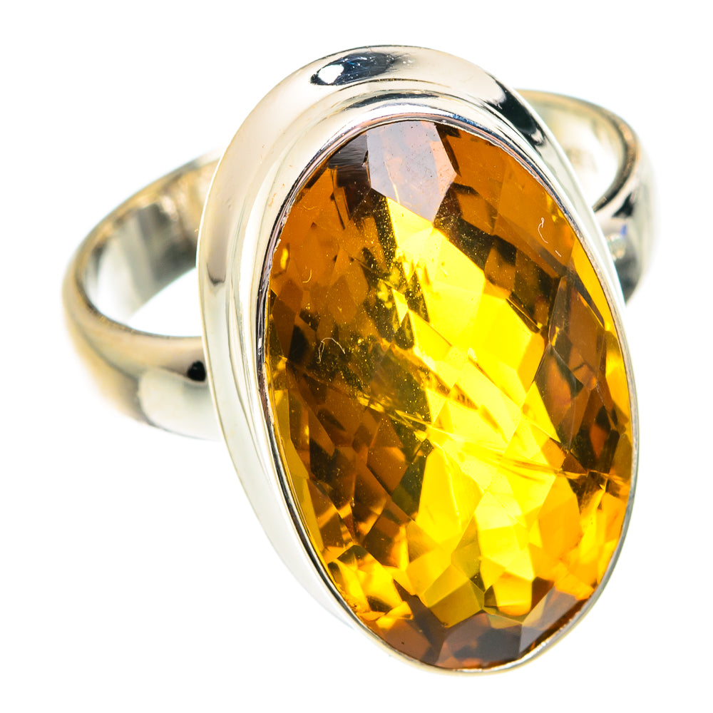 Mandarin Citrine Rings handcrafted by Anasilvercos - RING75685