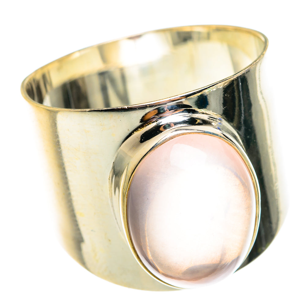 Rose Quartz Rings handcrafted by Anasilvercos - RING75689