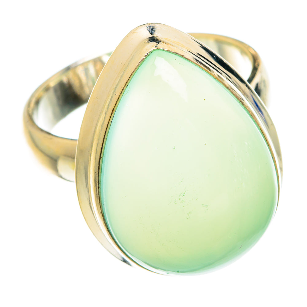 Aqua Chalcedony Rings handcrafted by Anasilvercos - RING75725