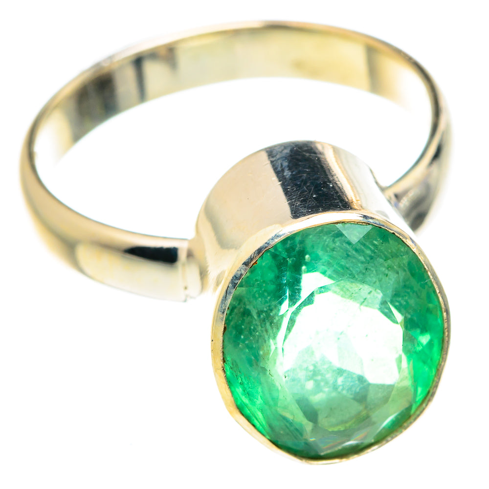 Green Fluorite Rings handcrafted by Anasilvercos - RING75733
