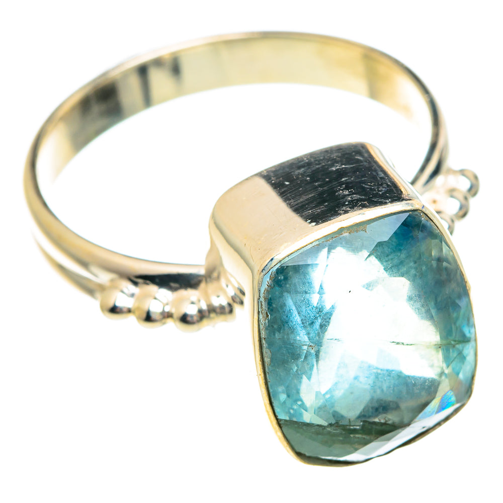 Blue Fluorite Rings handcrafted by Anasilvercos - RING75747