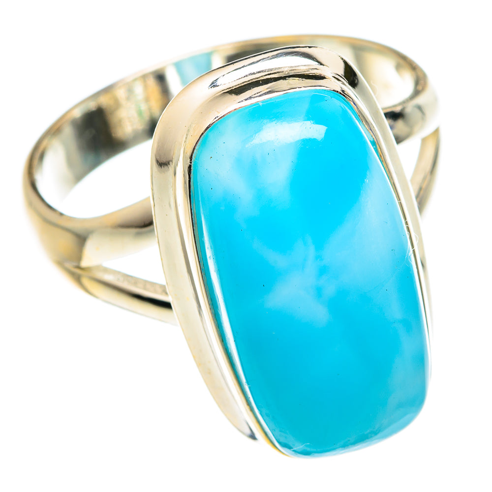 Larimar Rings handcrafted by Anasilvercos - RING75749