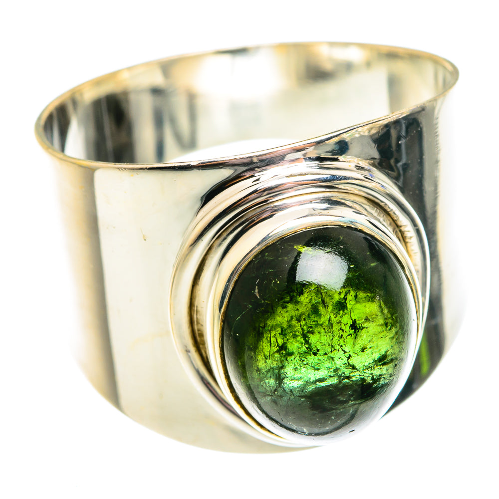 Green Tourmaline Rings handcrafted by Anasilvercos - RING75753