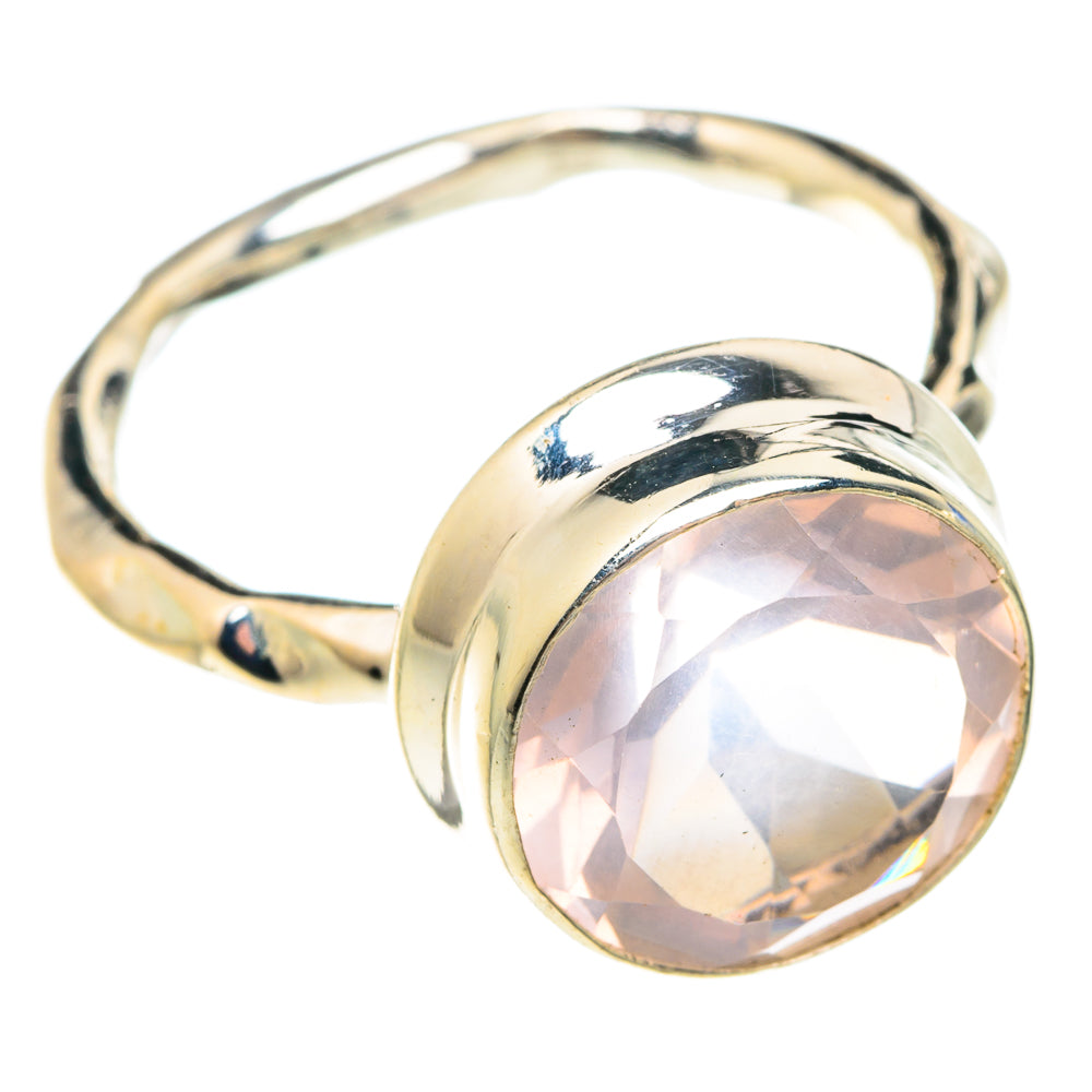 Rose Quartz Rings handcrafted by Anasilvercos - RING75756