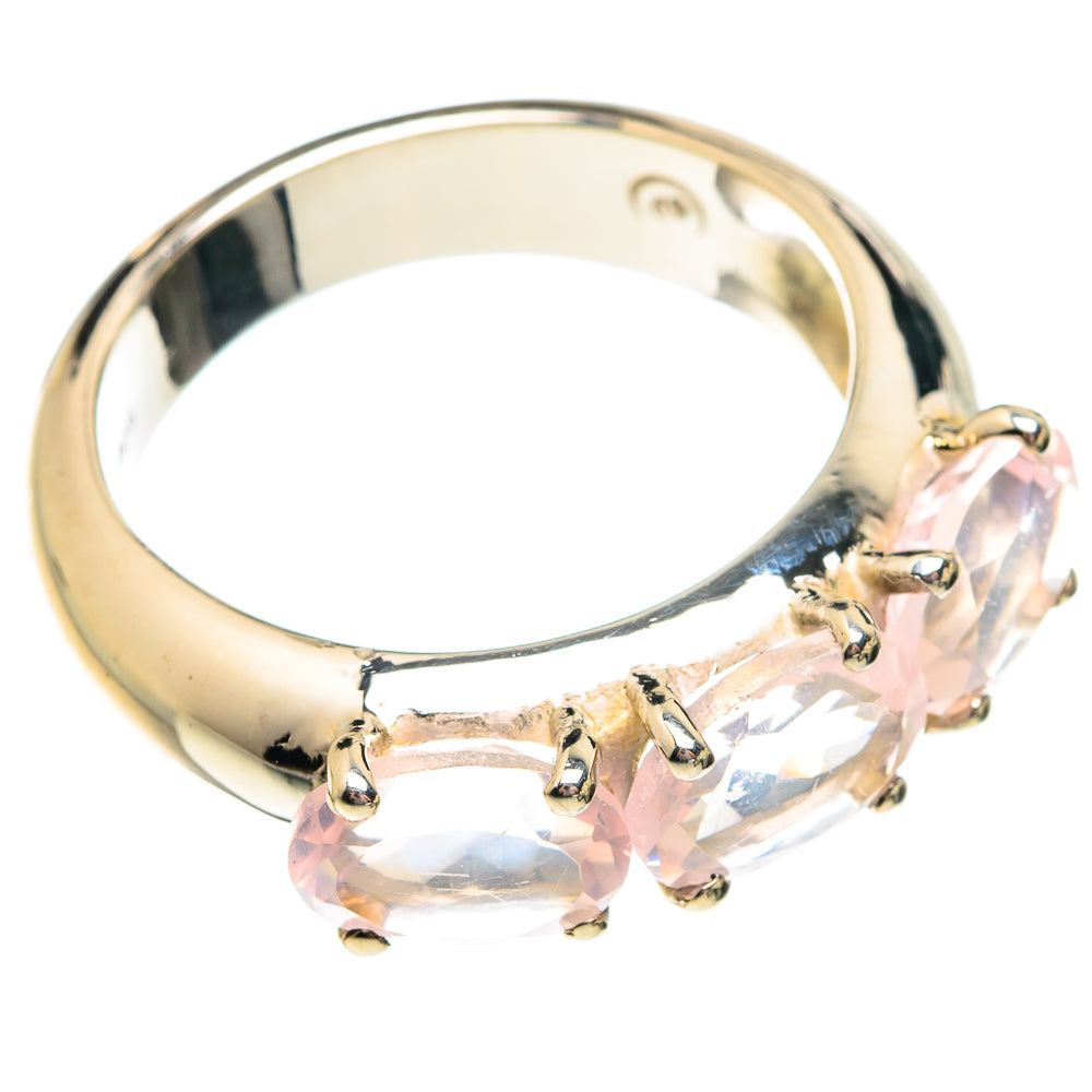 Rose Quartz Rings handcrafted by Anasilvercos - RING75757