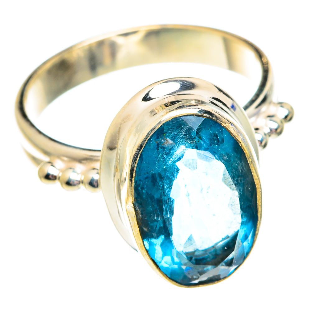 Blue Fluorite Rings handcrafted by Anasilvercos - RING75797