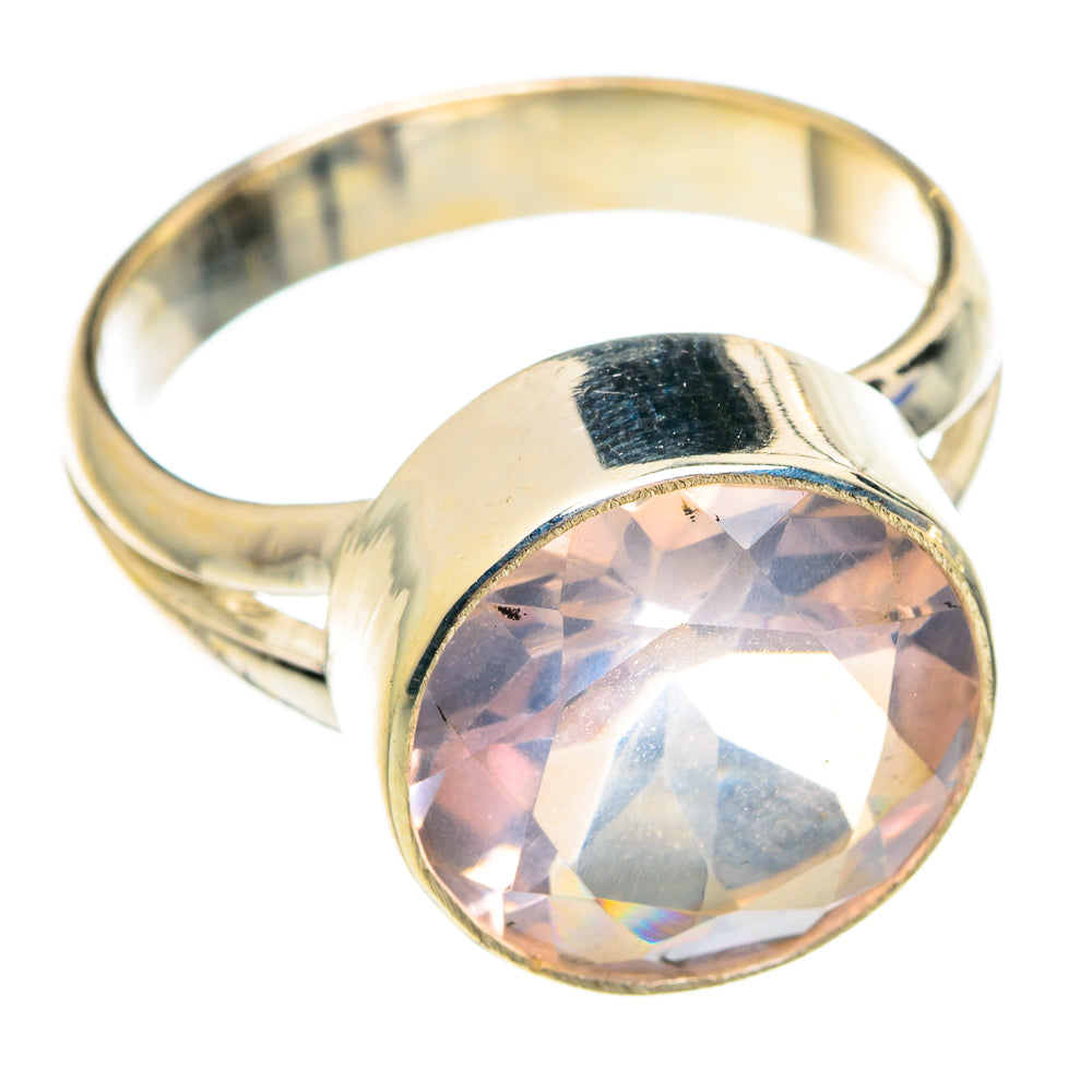 Rose Quartz Rings handcrafted by Anasilvercos - RING75801