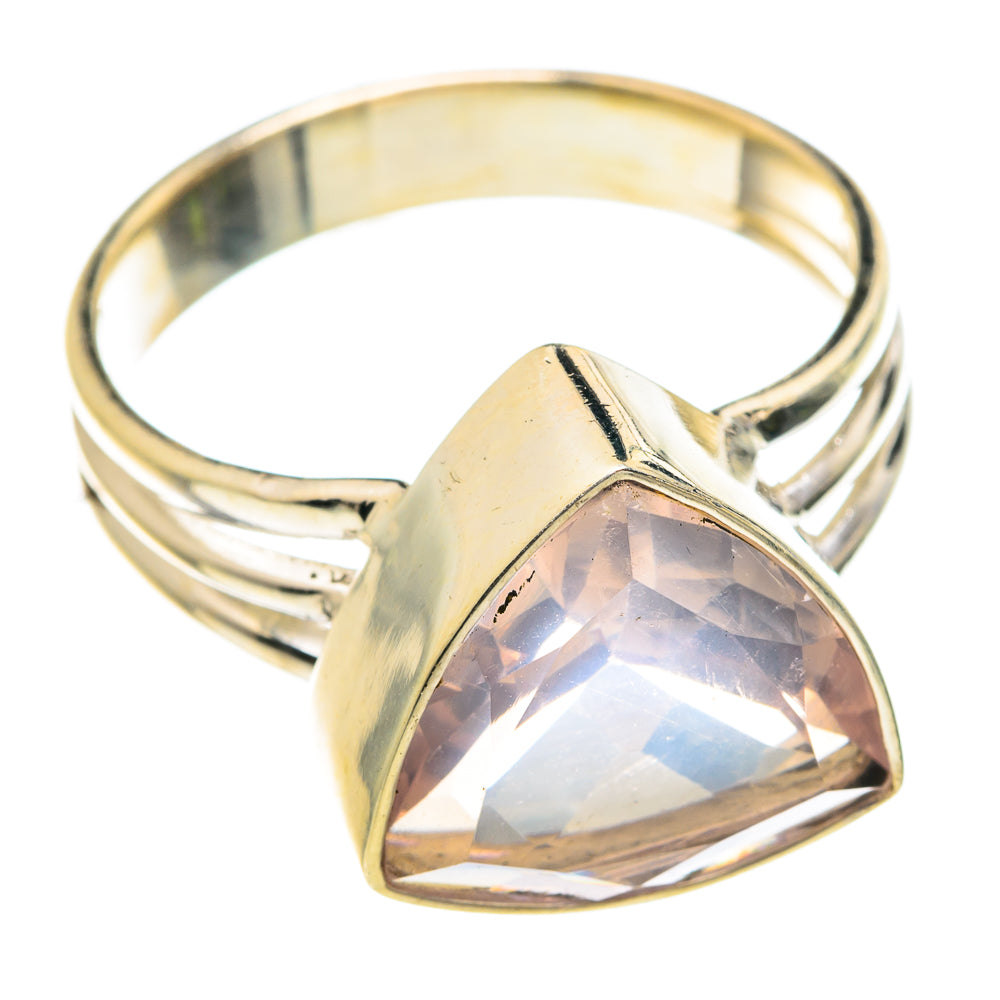 Rose Quartz Rings handcrafted by Anasilvercos - RING75804
