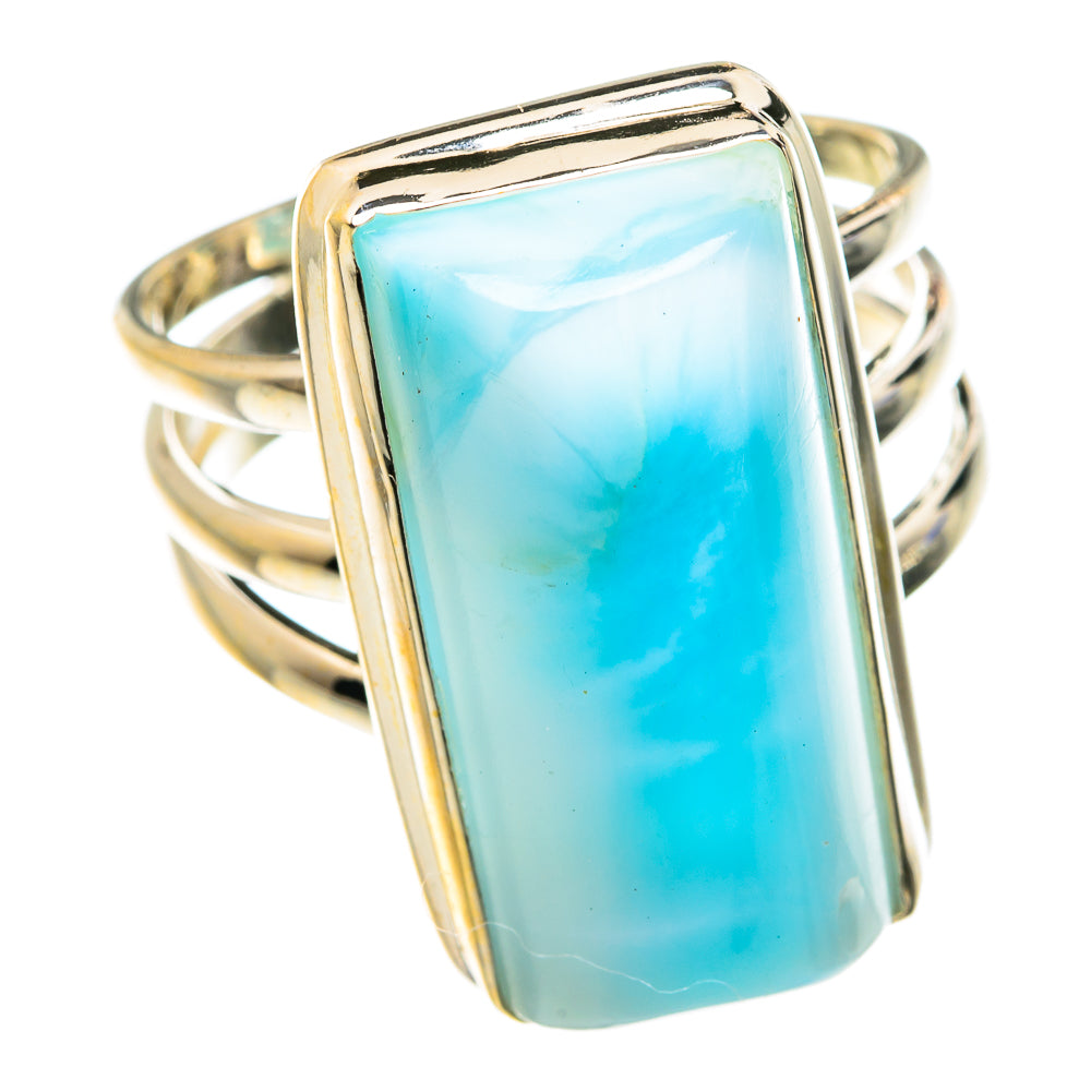 Larimar Rings handcrafted by Anasilvercos - RING75822