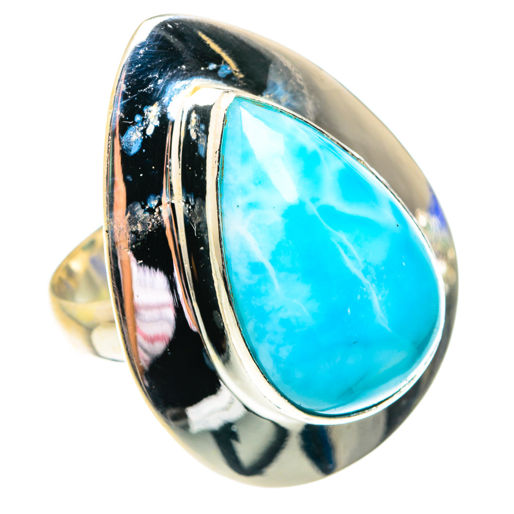 Larimar Rings handcrafted by Anasilvercos - RING75827