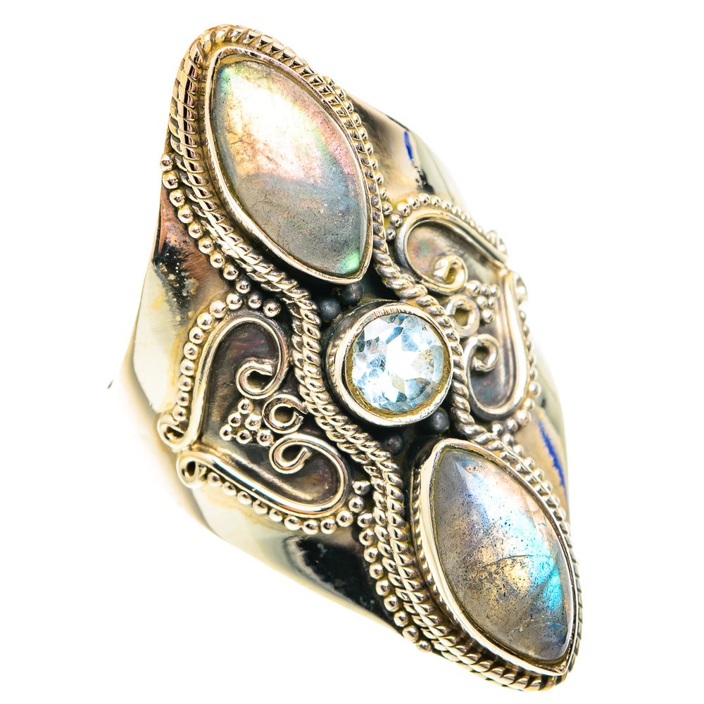 Labradorite Rings handcrafted by Anasilvercos - RING75828