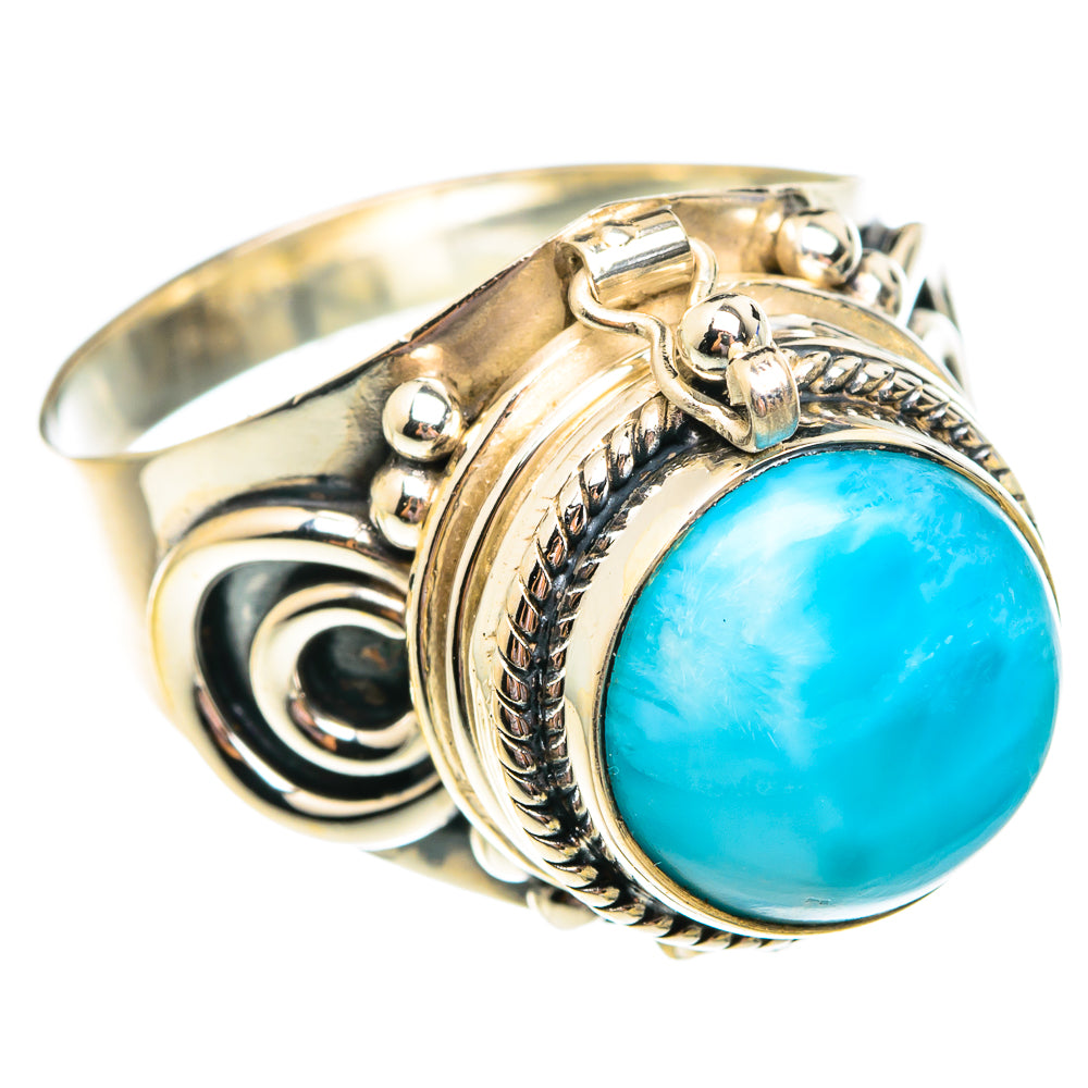 Larimar Rings handcrafted by Anasilvercos - RING75829