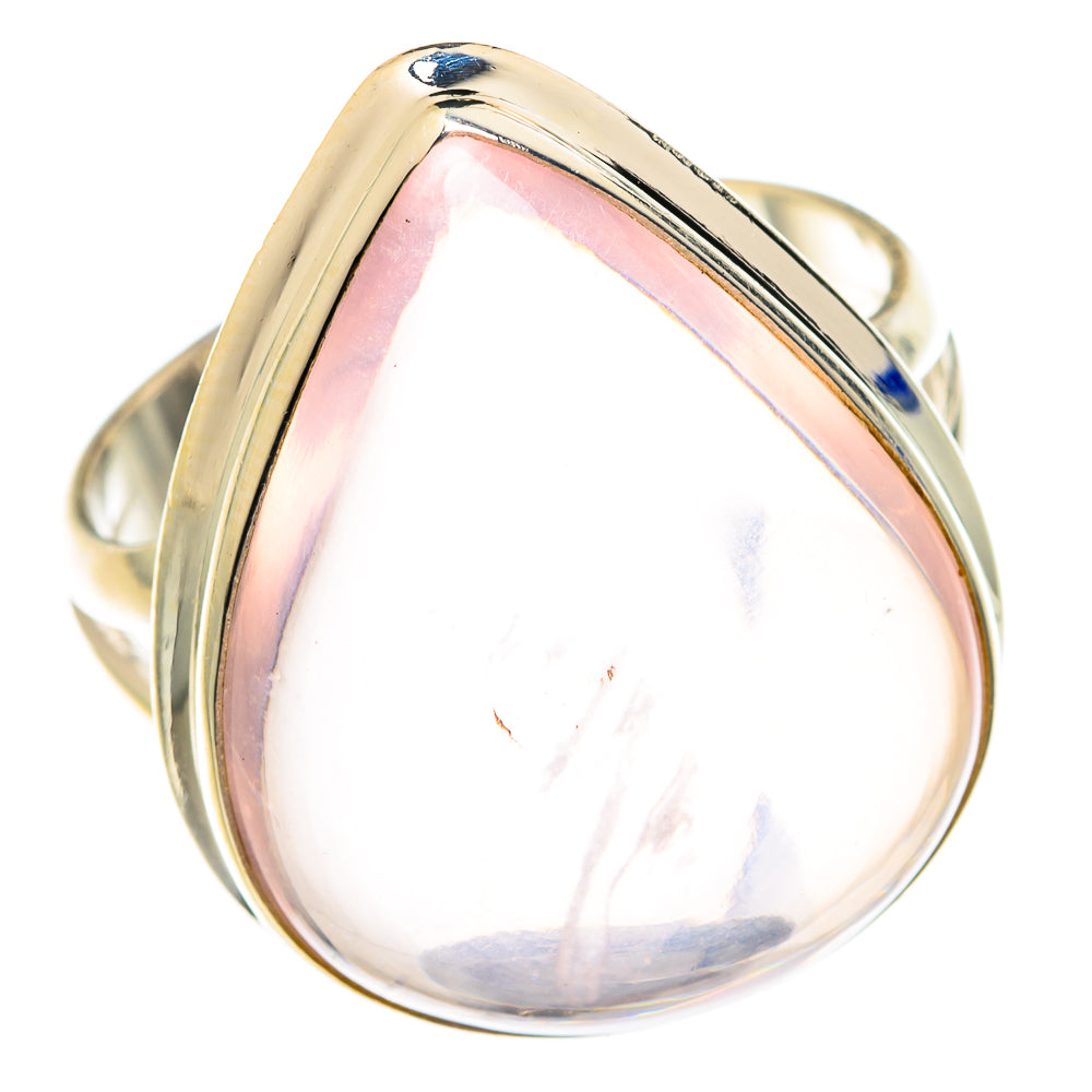 Rose Quartz Rings handcrafted by Anasilvercos - RING75842