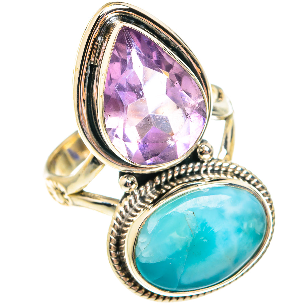 Larimar Rings handcrafted by Anasilvercos - RING75853