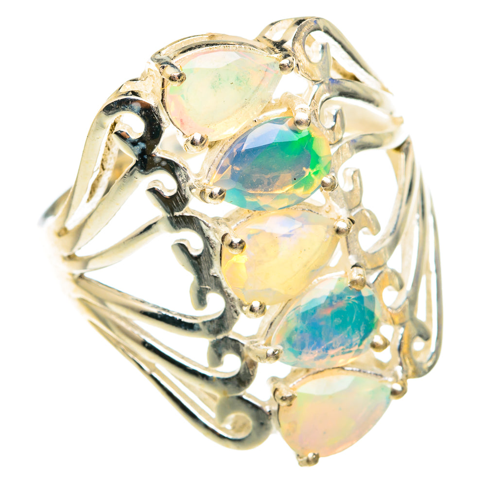 Ethiopian Opal Rings handcrafted by Anasilvercos - RING75858