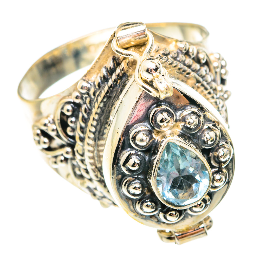 Blue Topaz Rings handcrafted by Anasilvercos - RING75861