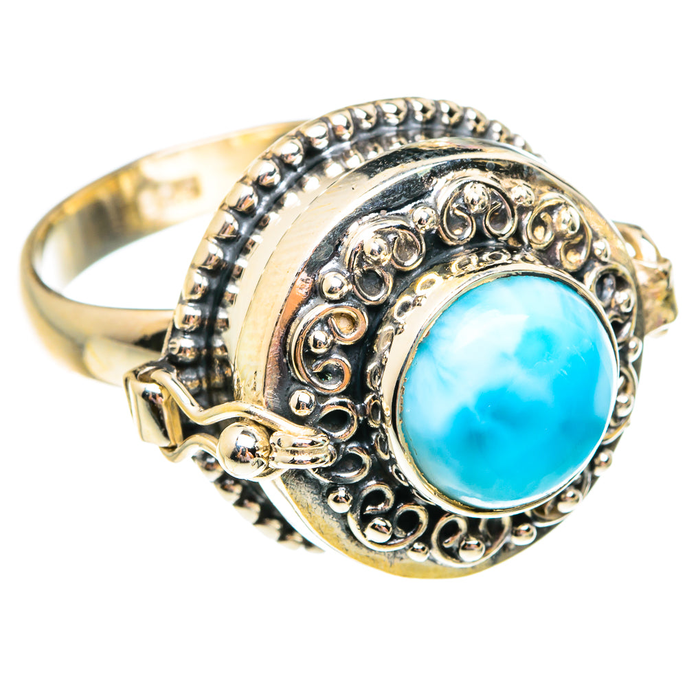 Larimar Rings handcrafted by Anasilvercos - RING75862