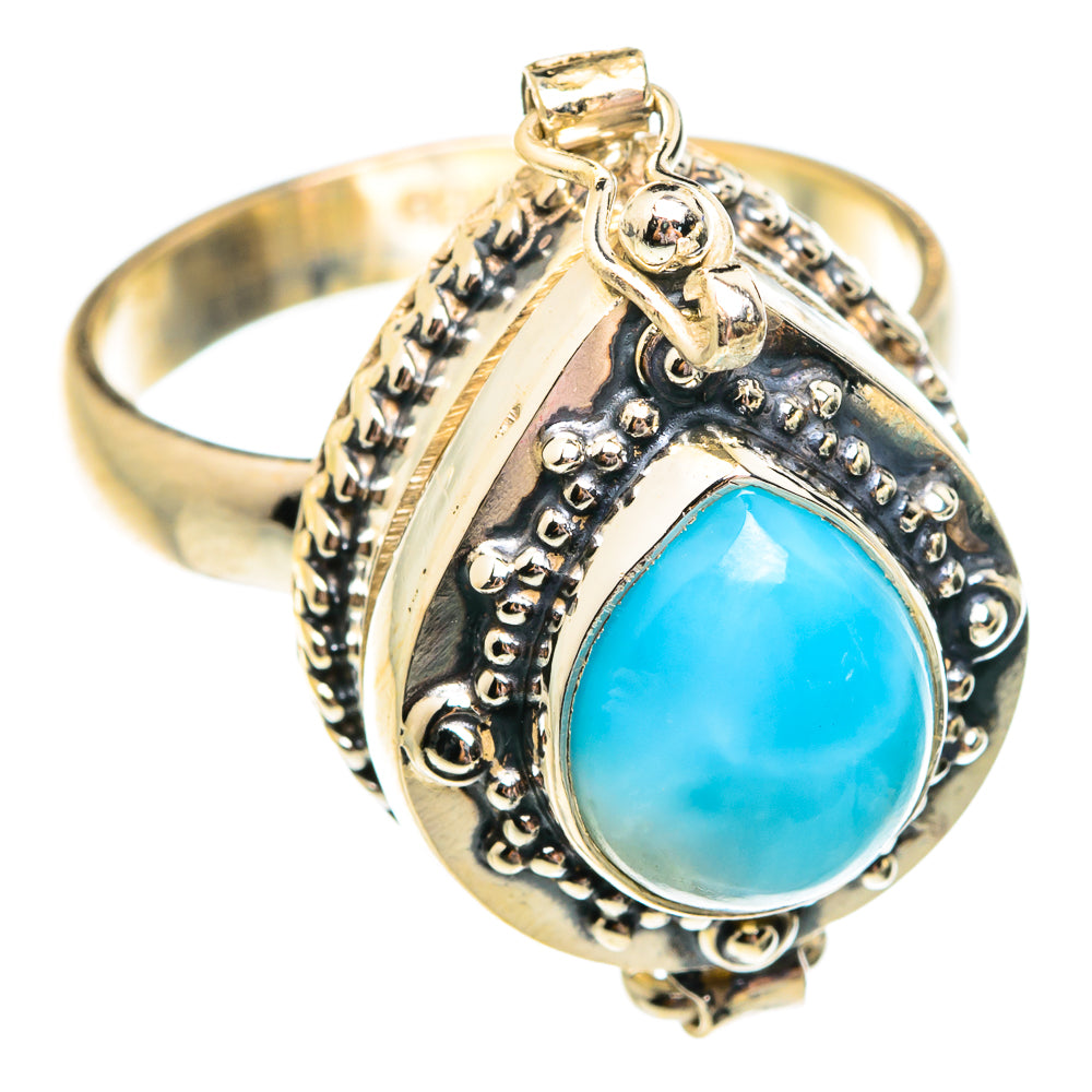 Larimar Rings handcrafted by Anasilvercos - RING75863