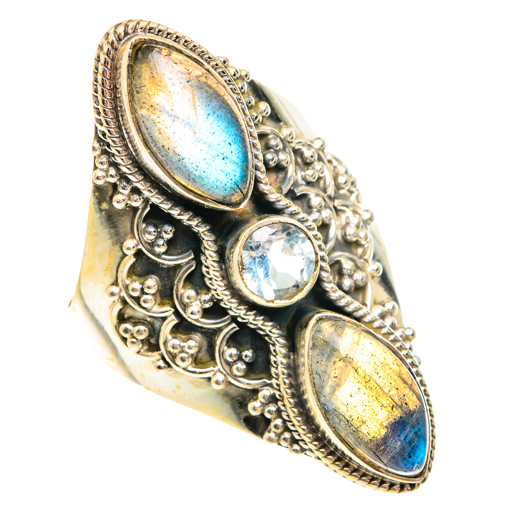 Labradorite Rings handcrafted by Anasilvercos - RING75867
