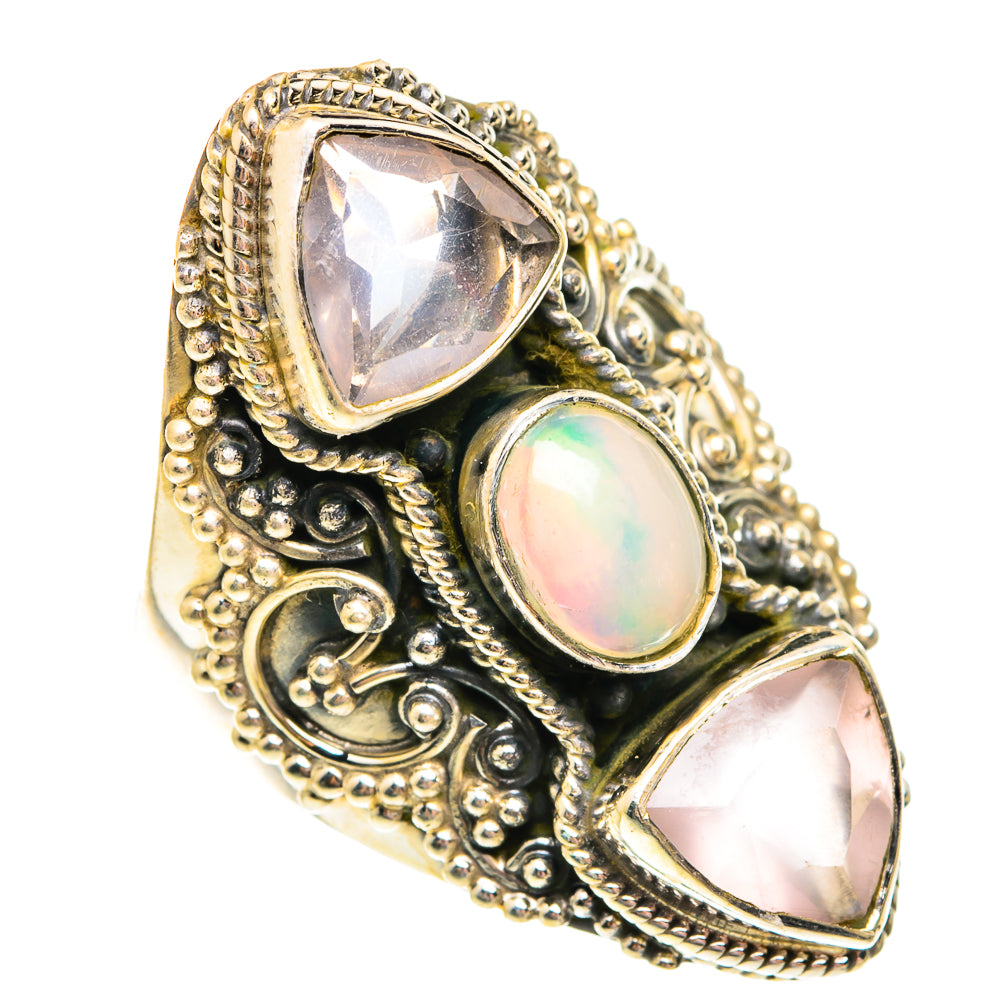 Ethiopian Opal Rings handcrafted by Anasilvercos - RING75894