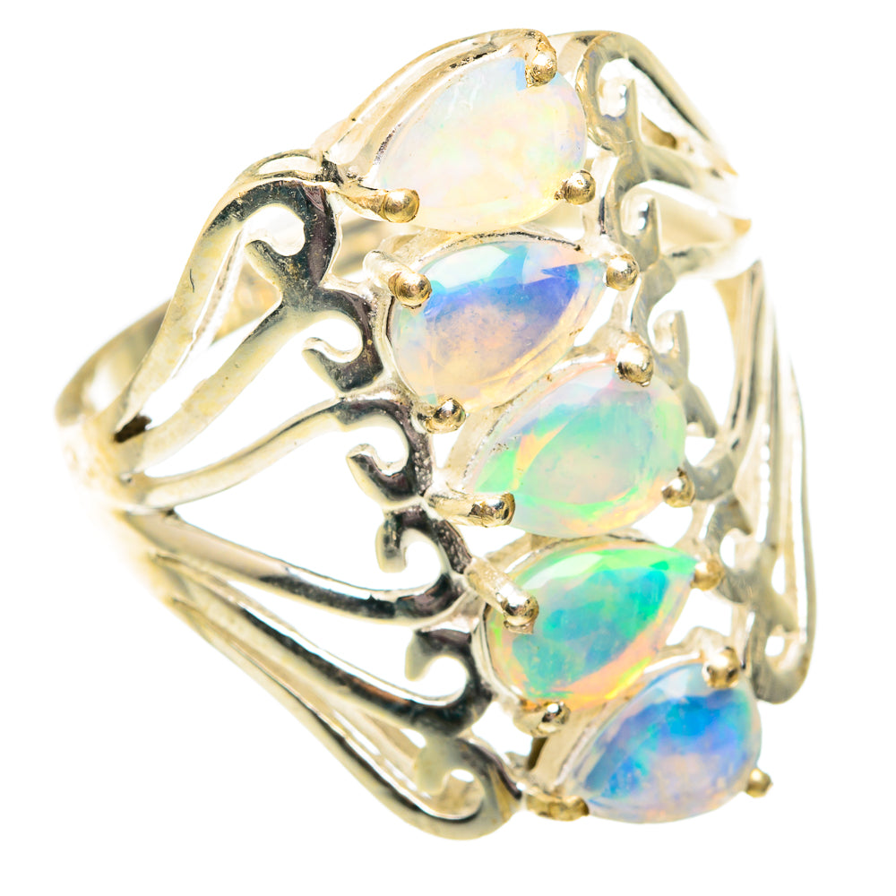 Ethiopian Opal Rings handcrafted by Anasilvercos - RING75896