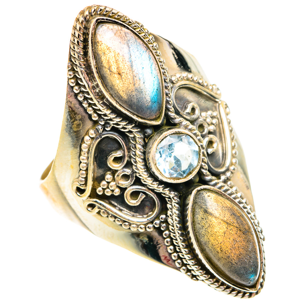 Labradorite Rings handcrafted by Anasilvercos - RING75897