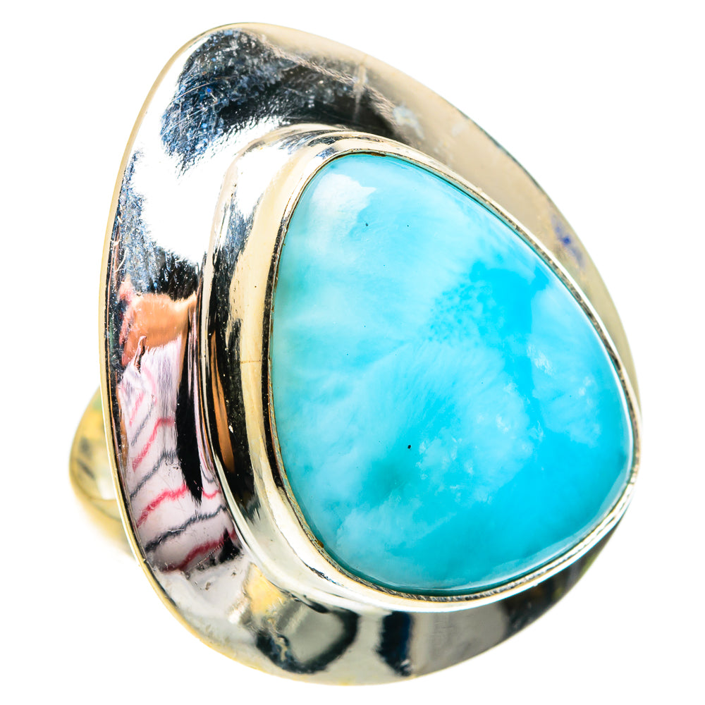 Larimar Rings handcrafted by Anasilvercos - RING75904