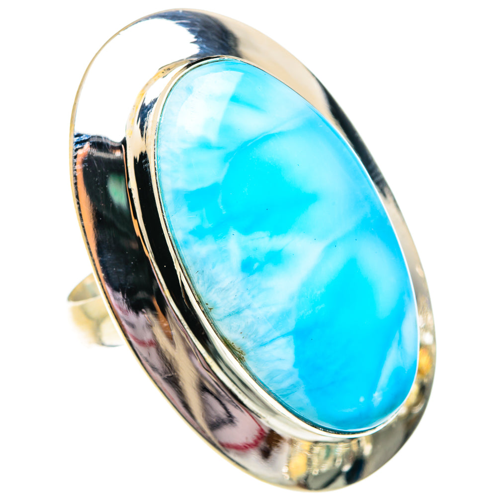 Larimar Rings handcrafted by Anasilvercos - RING75906