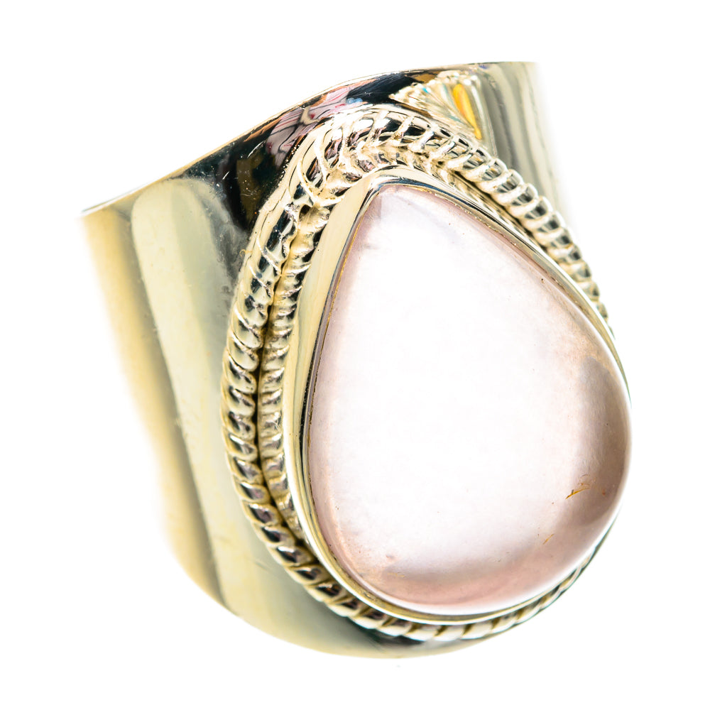Rose Quartz Rings handcrafted by Anasilvercos - RING75914