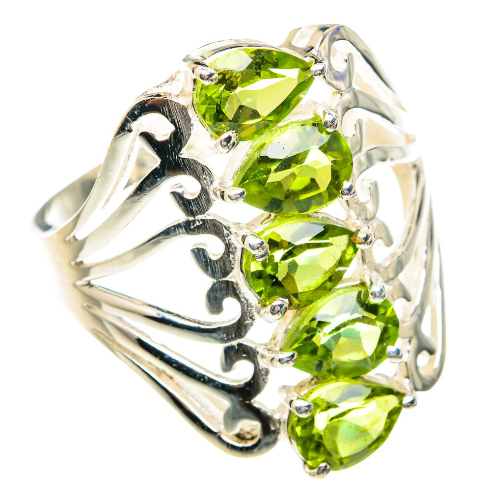 Peridot Rings handcrafted by Anasilvercos - RING75928