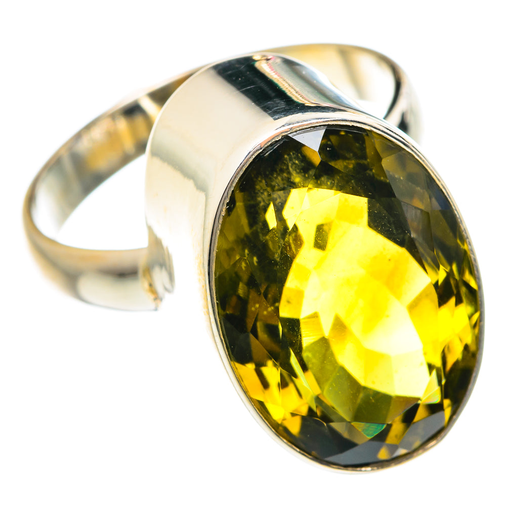 Lemon Quartz Rings handcrafted by Anasilvercos - RING75930