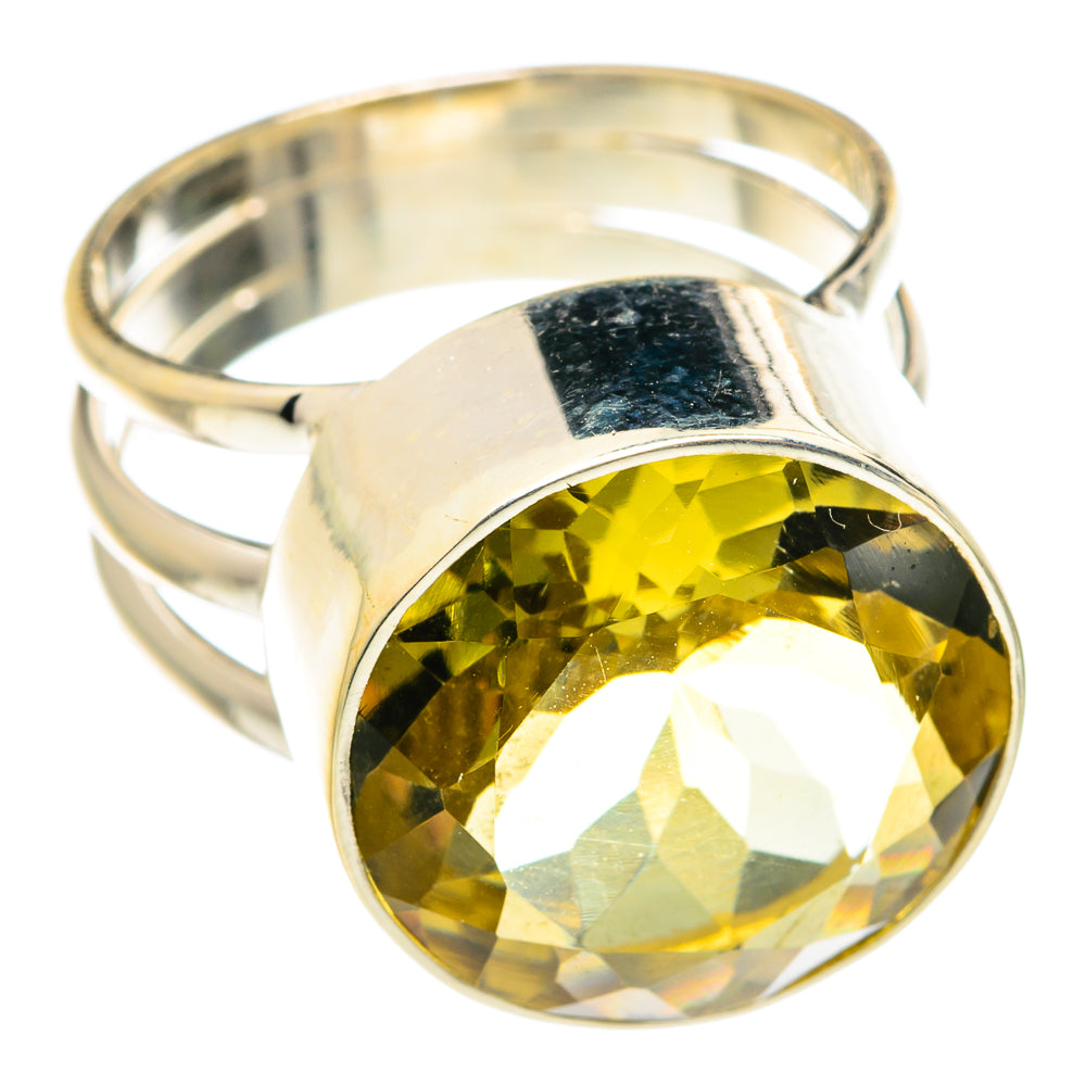 Lemon Quartz Rings handcrafted by Anasilvercos - RING75948