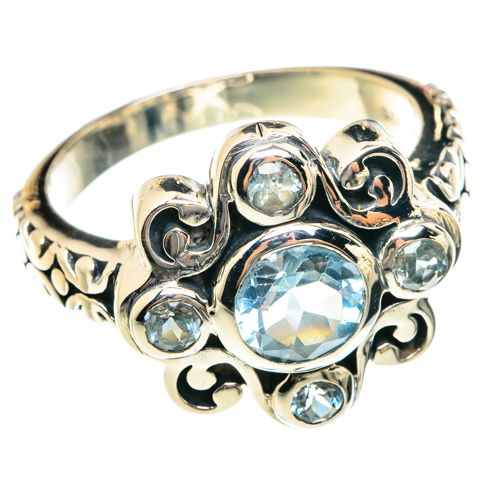 Blue Topaz Rings handcrafted by Anasilvercos - RING75952