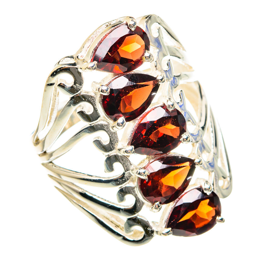 Garnet Rings handcrafted by Anasilvercos - RING75963