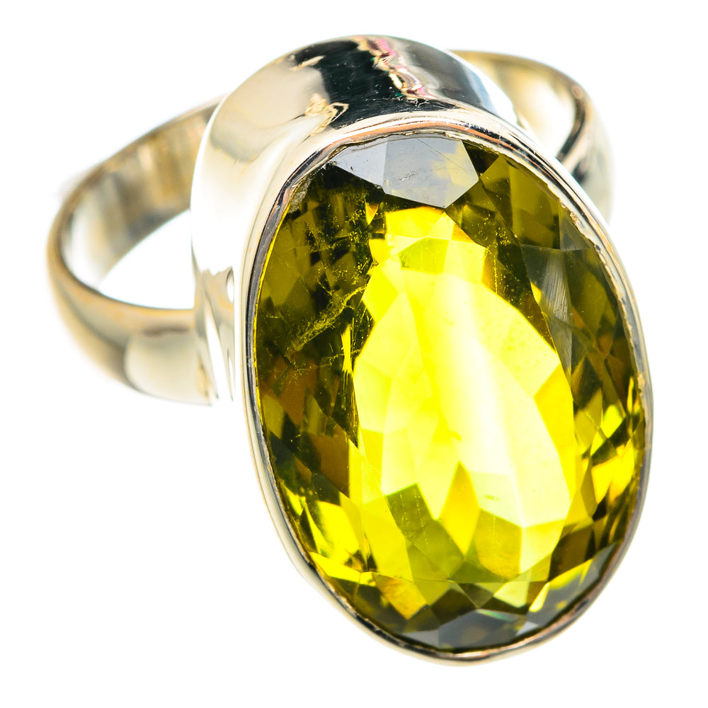 Lemon Quartz Rings handcrafted by Anasilvercos - RING75998
