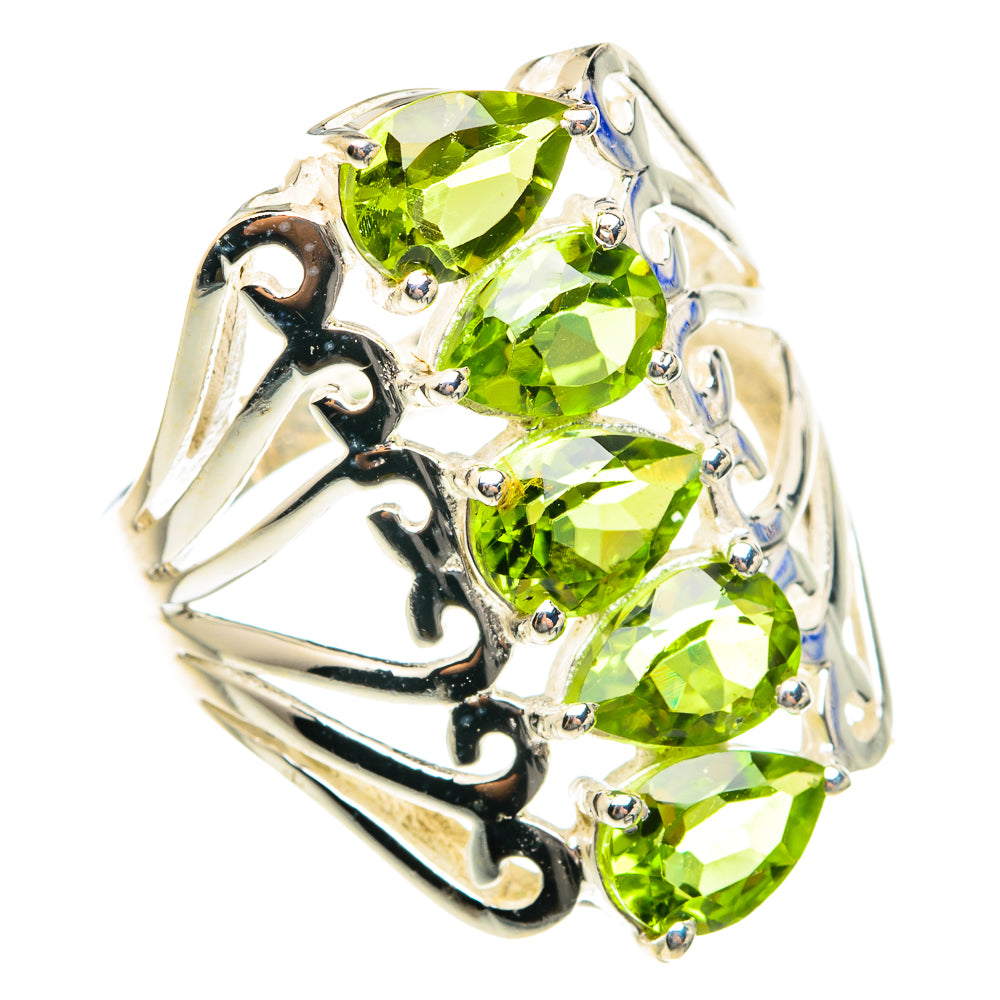 Peridot Rings handcrafted by Anasilvercos - RING76006